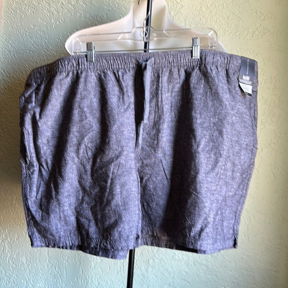 No Boundaries Black Linen Shorts Drawstring Waist Size 3XL (48-50)